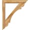 Ekena Millwork Olympic Traditional Rough Sawn Bracket w/ Offset Brace, Western Red Cedar, 6"W x 34"D x 40"H BKT0604X34X40OLY01RWR - alternate 2
